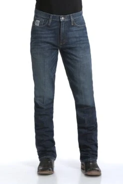 Men's Cinch MB98034006 Silver Label Dark Stonewashed Arena Flex Jean (SHOP IN-STOCK TOO) 7 Men's Cinch MB98034006 Silver Label Dark Stonewashed Arena Flex Jean (SHOP IN-STOCK TOO) -Western Cowboy Clothing mb98034006 1804 detail