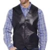 Cripple Creek ML3059-41 Black Lamb Skin Leather Vest -Western Cowboy Clothing ml3041 1