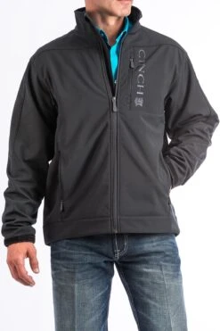 Cinch MWJ1009000 Men's Solid Black Bonded Jacket (Up To 4XL) (SHOP IN-STORES TOO)