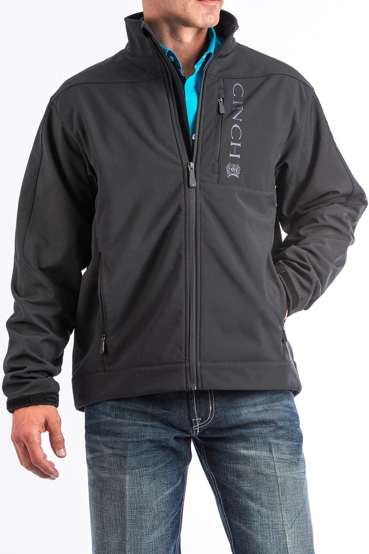 Cinch MWJ1009000 Men's Solid Black Bonded Jacket (Up To 4XL) (SHOP IN-STORES TOO) 3 Cinch MWJ1009000 Men's Solid Black Bonded Jacket (Up To 4XL) (SHOP IN-STORES TOO)