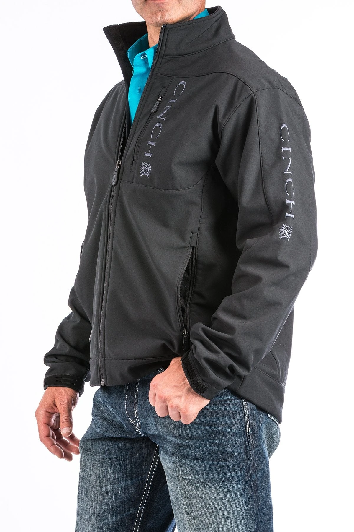 Cinch MWJ1009000 Men's Solid Black Bonded Jacket (Up To 4XL) (SHOP IN-STORES TOO) 4 Cinch MWJ1009000 Men's Solid Black Bonded Jacket (Up To 4XL) (SHOP IN-STORES TOO) - Image 2