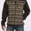 Cinch MWJ1583002 Men's Brown Blanket Stripe Bonded Jacket (SHOP IN-STORES TOO) -Western Cowboy Clothing mwj1583002 1