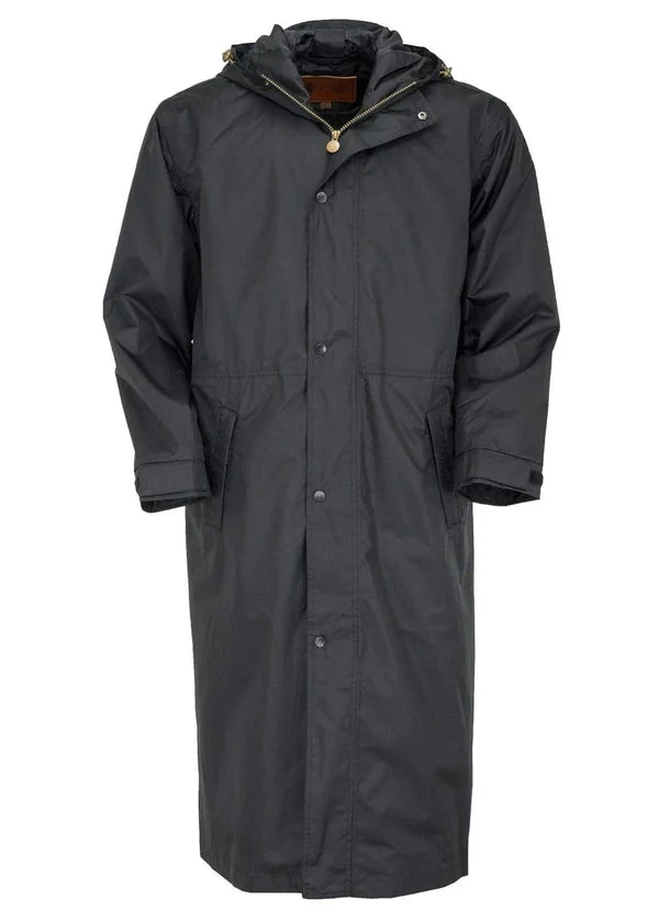 Men's Outback 2406-BLK Long Black Pak-a-roo Duster Raincoat 3 Men's Outback 2406-BLK Long Black Pak-a-roo Duster Raincoat