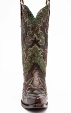 Corral Boots Corral R1178 13" Turquoise Snip Toe *CLOSEOUT* 9 Corral Boots Corral R1178 13" Turquoise Snip Toe *CLOSEOUT* -Western Cowboy Clothing r1178 front