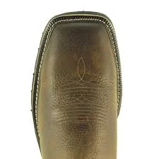 Justin WK4683 11" Copper Kettle Cowhide With Titanium White Top Wide Square Toe 5 Justin WK4683 11" Copper Kettle Cowhide With Titanium White Top Wide Square Toe - Image 3