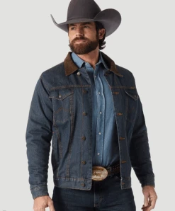 Wrangler 74265RT Pre-washed Denim Blanket Lined Rustic 14.75 Oz. Heavyweight Jacket