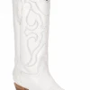 Corral Boots Women's Corral Z5046 White Embroidery Snip Toe Boot (SHOP IN-STORES TOO) -Western Cowboy Clothing z5046